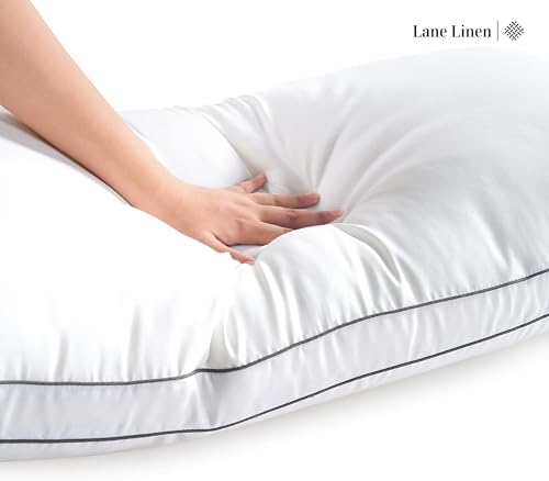 Standard Size Bed Pillows Set of 12 - White, 20x26 Inches, Medium-Firm Support, Microfiber Cover - Variation of THIS listing