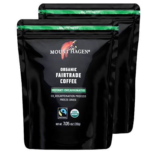 Mount Hagen Organic Decaffeinated Coffee, Freeze-Dried, Instant,