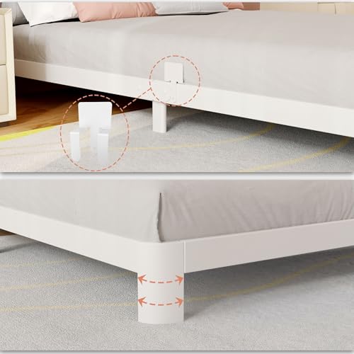 Twin Bed Frame 4 Inch Heavy Duty Steel Slats Support No Box Spring Needed Variation of THIS listing
