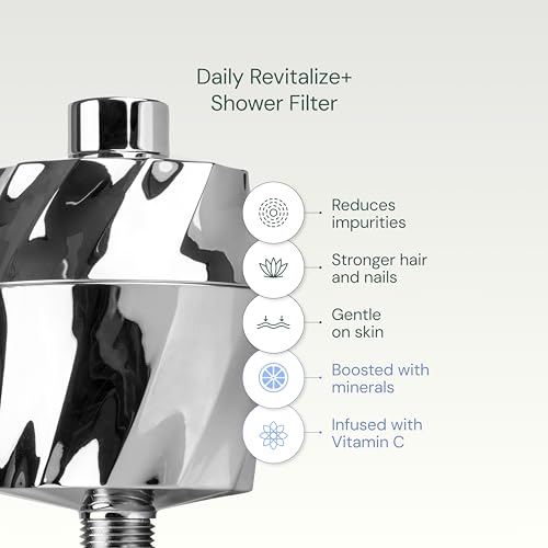 Aquabliss SF400 Daily Revitalize Shower Filter - Chrome, Vitamin C & Mineral Infusion