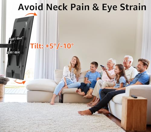 ELIVED Full Motion TV Wall Mount 42-90 Inches, 40.4 Inch Extra Long Arm, VESA 800x400, 150 Lb Capacity - Variation: 40.4" Arm