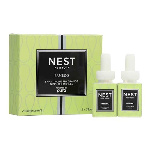 NEST New York Smart Home Fragrance Diffuser Refill Vials, Bamboo -