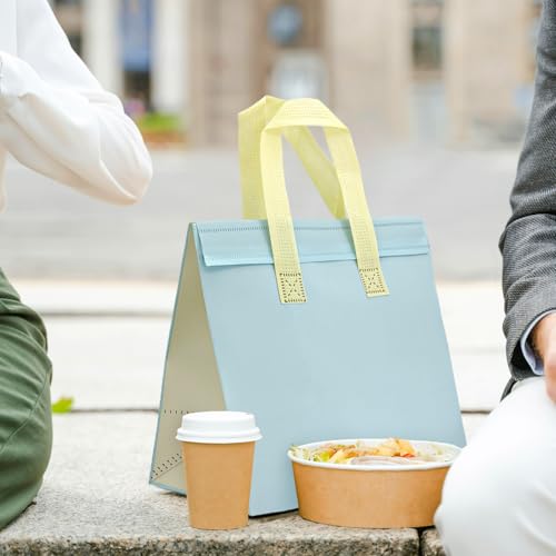 Insulated Take Out Bags Bulk 120 Pack - Hot Cold Food Delivery Cooler Bags