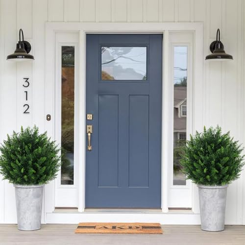4PCS UV Resistant Fake Bushes Artificial Shrubs for Outdoors