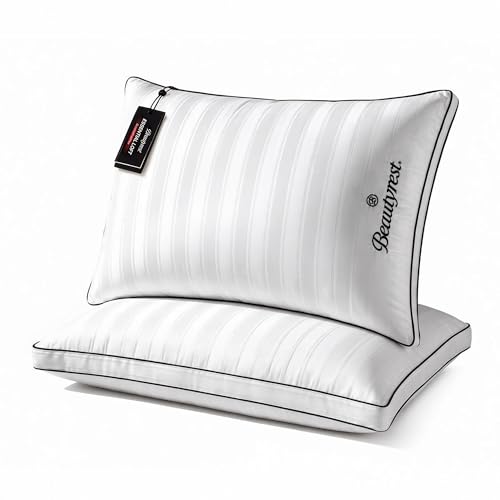 White Queen Size Luxury Hotel Collection Pillows Set of 2 - Soft Medium Support