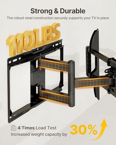37-84 Inch Full Motion TV Wall Mount - Heavy-Duty Swivel & Tilt Bracket with Full Compatibility - Variation of THIS listing