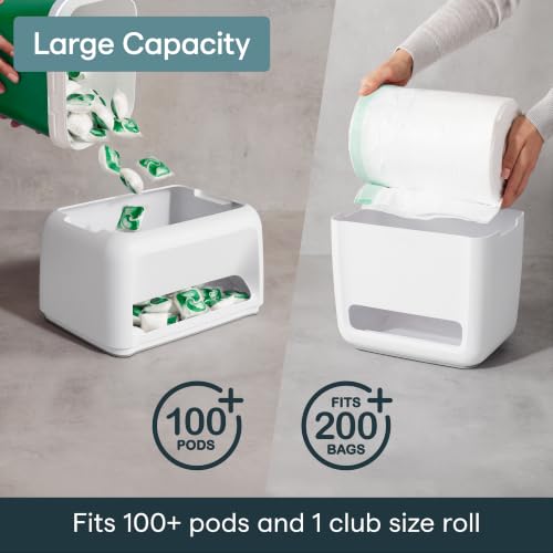 YouCopia SinkSuite Bag & Pod Dispenser - Standing Garbage & Dishwasher Pod Organizer - Variation of Bag & Pod Dispenser