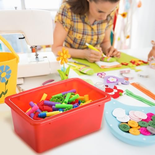 Classroom Cubby Book Bins Set - Retro Color, 24 Pieces with Labels