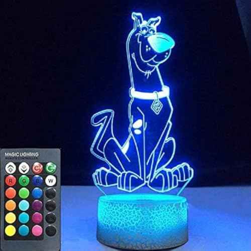Figure Cute Cartoon Dog Baby Nightlight, Acrylic 3D Lamp LED Night Light Touch Control Color (16 Colors)