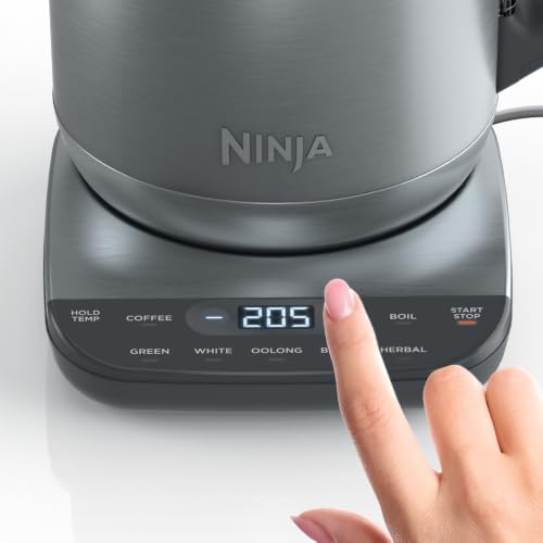 Electric Kettle 7-Cup Rapid Boil with Temperature Presets & Hold Function