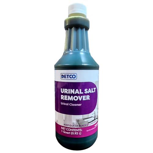 Urinal Salt Remover Concentrate 32 Fl Oz - Safe on Pipes, Odor & Rust Removal