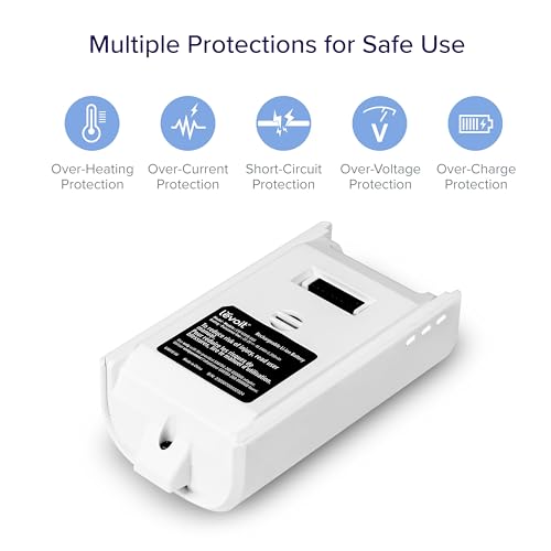 Levoit LVAC-200 Vacuum Replacement Battery White (Variation of LVAC-200 Battery White, 2200mAh, 50-Minute Runtime)