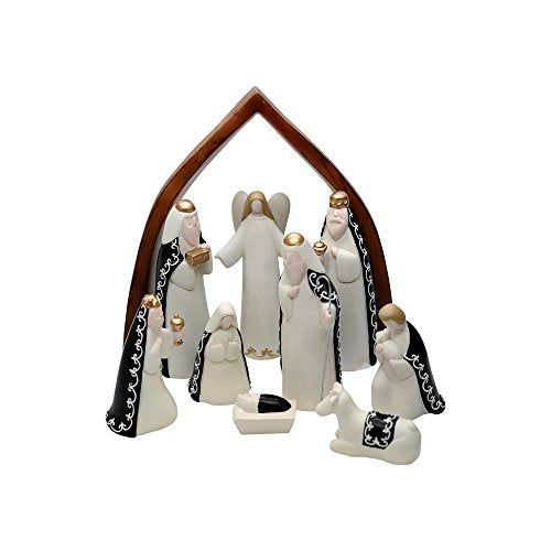Comfy Hour Nativity Set, Vintage Holy Family Creche, Set of 9