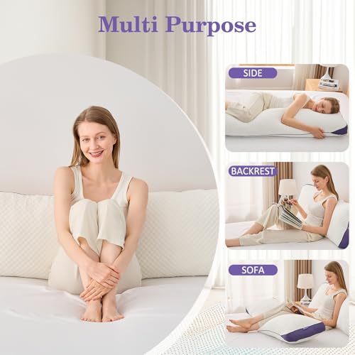 HOMELAB Adjustable Shredded Memory Foam Body Pillow 20x52 - Body Pillow