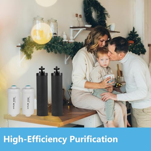 Water Filter Replacement for Berkey & K5366 Fluoride Filters - Black/White, 6-inch & 10-inch Variants