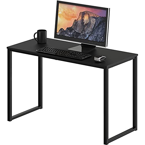 SHW Mission 32-Inch Black Home Office Computer Desk - Space-Saving Study Table