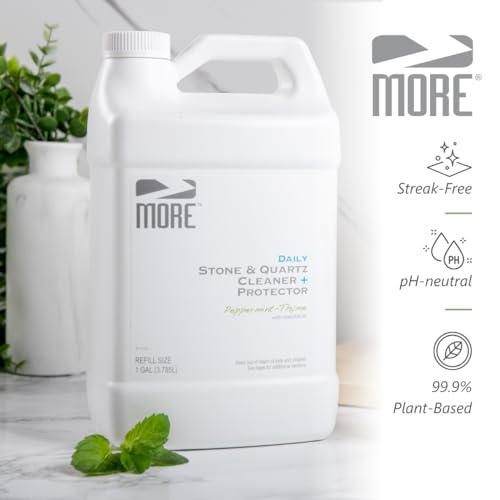 Peppermint-Thyme Stone & Quartz Cleaner + Protector Refill - Water-Based Surface Spray - 128oz - Variation of THIS listing