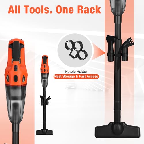 Cordless Handheld Vacuum Cleaner 20V Rechargeable with Attachments