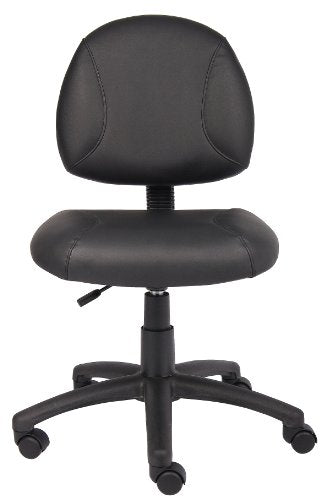 Boss Office Products Black Posture Task Chair - Adjustable, Low-Back Ergonomic Office Chair