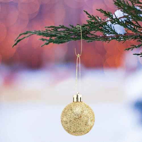Shappy 300 Pack Ornament Hooks for Christmas Tree Decorations Mini Ornament Hangers Metal Xmas Hooks Small Wire Baubles Ball Hangers for Christmas Tree Decoration (Gold)