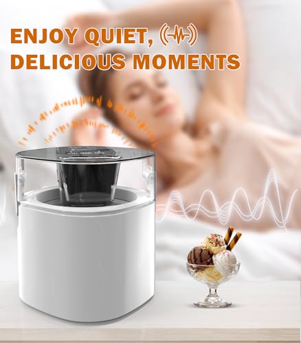 Ice Cream Maker Machine 1.52 Qt for Homemade Frozen Desserts - Sorbet, Yogurt, Gelato