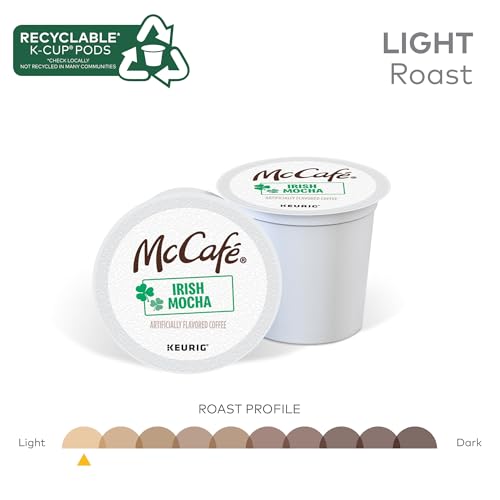 McCafé Irish Mocha Coffee Pods - 24 Count, Pack of 4, Flavored Keurig Compatible