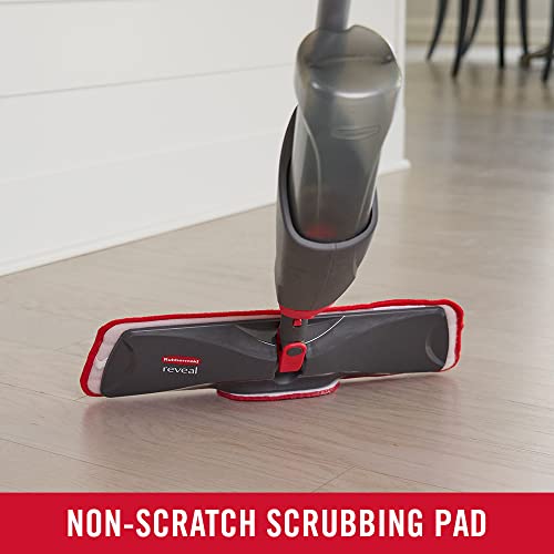 Rubbermaid Reveal Cordless Spray Mop Kit with Reusable Microfiber Pads & Refillable Bottle - Multi-Surface Cleaning