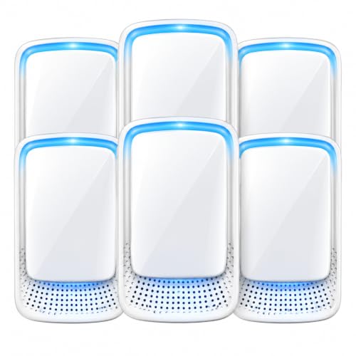 Lycxbfjia 2026 White Negative Ion Air Purifier Plug-In for Home, 6 Pack