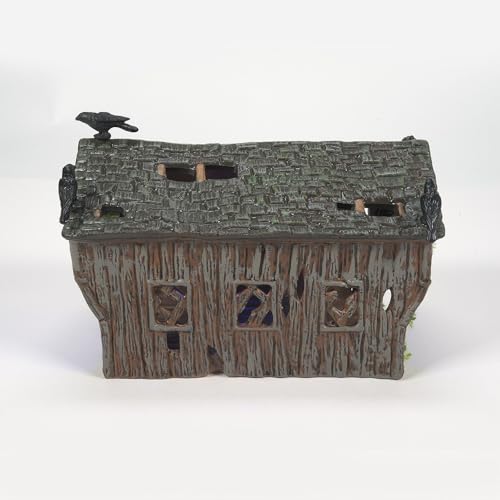 Department 56 Halloween Crow Creek Covered Bridge Lit Figurine, 4.72 Inch, Multicolor