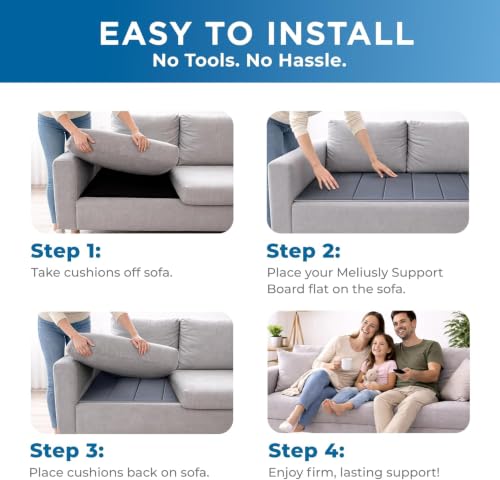 23x48 Inch Couch Cushion Support Board for Sagging Sofas - Loveseat Support