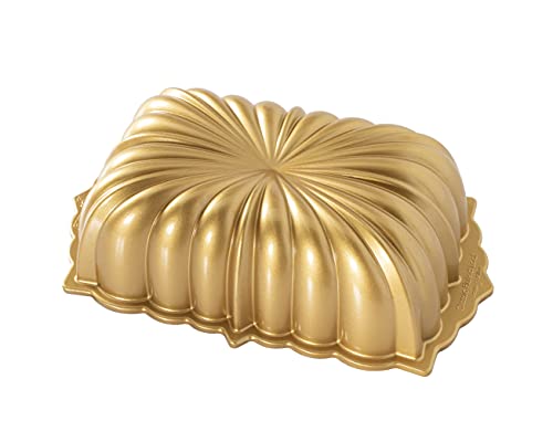 Nordic Ware Classic Fluted Loaf Pan - 6-Cup Baking Pan - Gold - BAKING_PAN