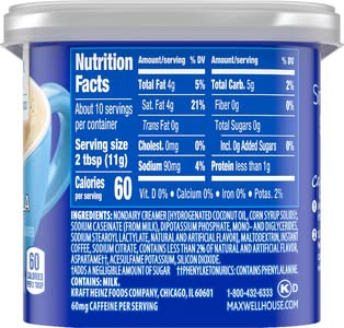 Maxwell House International French Vanilla Sugar Free Cafe Beverage