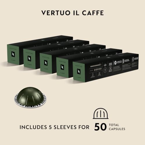 Nespresso Vertuo Il Caffè Dark Roast Coffee Pods 50-Count - Compatible with Vertuo Machines
