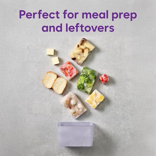 10-Piece Food Storage Freezer Containers with Lids - Flexible, BPA Free, Twist Release for Soup & Meal Prep - Variation of THIS listing 10