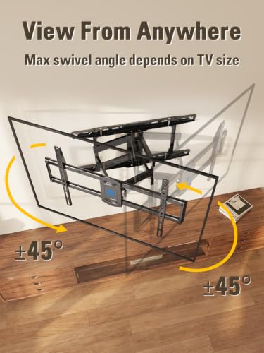 Full Motion TV Wall Mount for 42-84 Inch TVs - 24 Inch Studs Variation