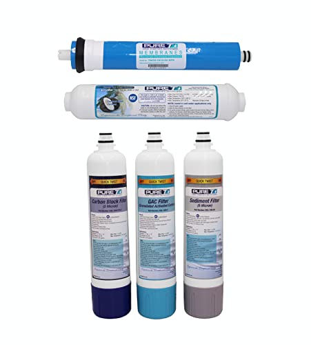 Water Filter Set for EZ Slim Reverse Osmosis System - Sediment & Carbon Filters