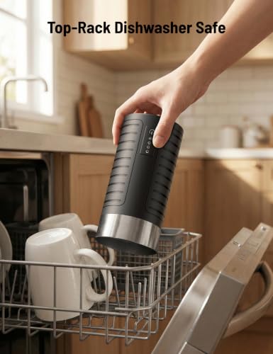 PARIS RHÔNE Jet Waterproof Milk Frother & Steamer 4-in-1 Hot Cold Foam Maker