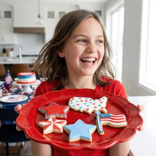 Ann Clark 4th of July Patriotic Cookie Cutter Set - Made in USA, 5 Pieces