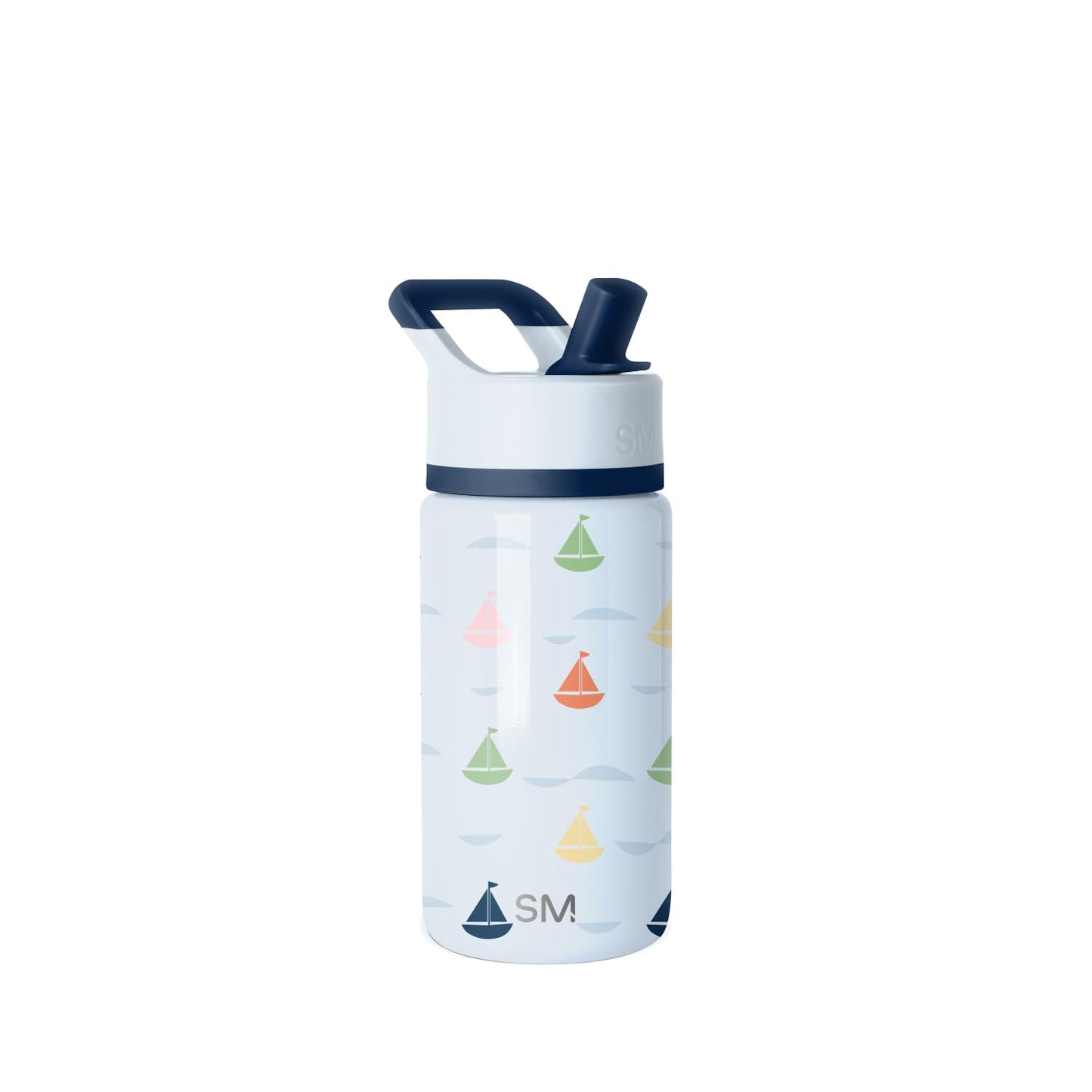 Simple Modern Kids Summit Water Bottle with Straw Lid | 14oz Stainless Steel Cup Insulated Tumbler Tumbler for Boys, Girls, School | Ships at Sea