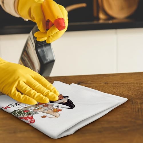 Hallothanksmas Gnomes 16x24 Inch Kitchen Towels – Funny Holiday Decor - CIOJUNE