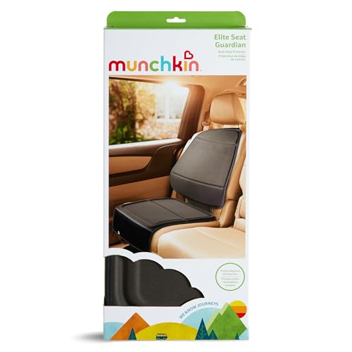 Munchkin Elite Car Seat Protector - Dark Grey, Adjustable & Spillproof