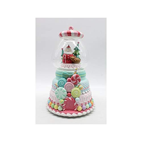 December Diamonds 14-Inch Candy Machine with Santa Figurine Holiday Decor