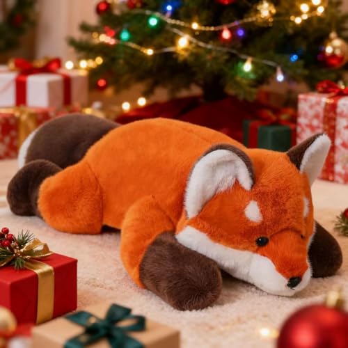 Ytterbium Fox Plush Toys, Cute Stuffed Animal Pillow, Super Soft Plushie Dolls, Sleeping Cushion & Room Decor, Birthday Gifts for Kids (11.8inches)