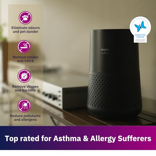 Winix A230 HEPA Air Purifier for Bedroom 1110 Sq Ft Charcoal Gray