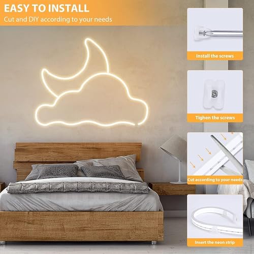 LED Strip Lights 32.8ft Warm White Dimmable Waterproof Neon Rope - Variation of THIS listing