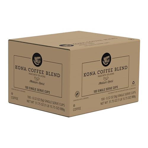 Kona Blend Coffee Pods - Medium Roast, Compatible with Keurig 2.0, 100 Count