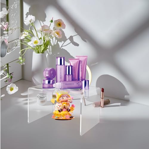12 Inch Clear Acrylic Risers Set - Extra Large 5mm Thick Display Shelves for Jewelry Food Toys - Variation 2 / 12"x7.75"x6"