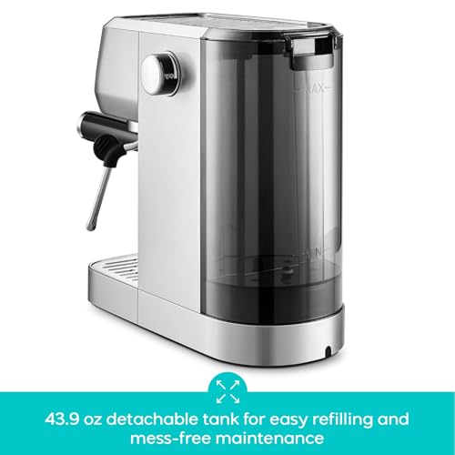CASABREWS Silver 3700 Espresso Machine with Steam Wand & 20-Bar Pump