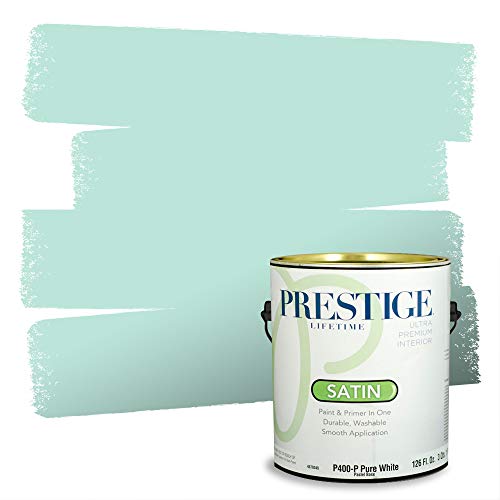 PRESTIGE Paints P400-P-646BM Interior Paint and Primer In One Satin Comparable Match of Benjamin Moore, 1 gallon, Hannity Green