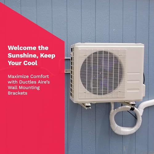 Ductless HVAC Mini Split Wall Mounting Bracket - Supports 9K-36K BTU, 300 lbs - Outdoor Weather-Resistant Steel